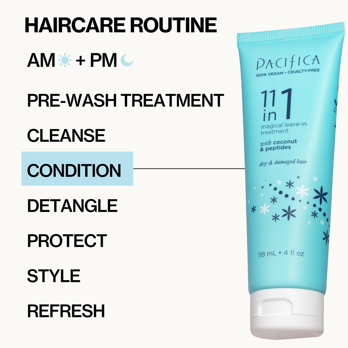Pacifica styled wavy hair lifestyle shot adding shine and movement