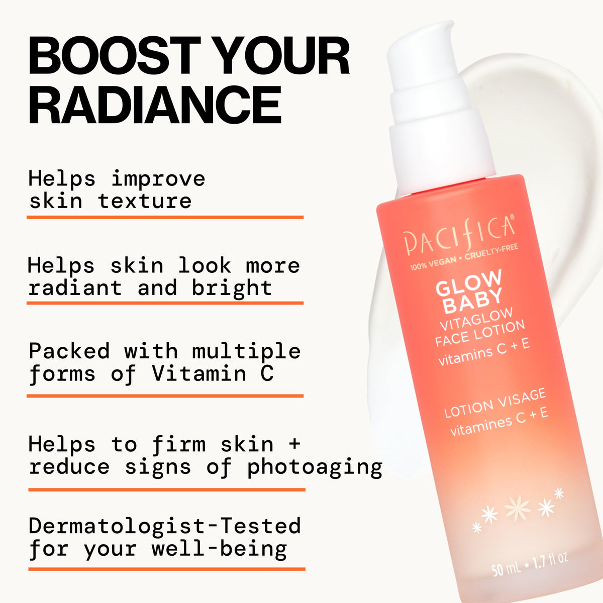 Pacifica set styled on bathroom vanity conveying everyday skincare ritual