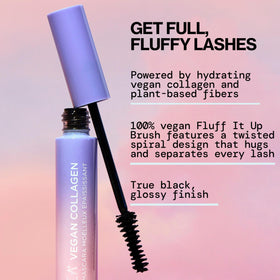Pacifica bristle detail highlighting fluff-it-up brush that coats every lash effectively