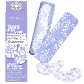 Pacifica two masks stored in included tin for tidy travel and hygiene benefit