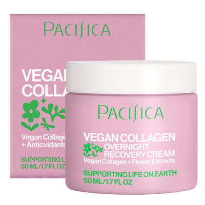 Pacifica night cream front jar showing clean packaging and hydration benefits