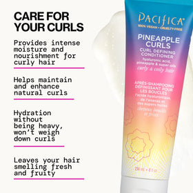 Pacifica before and after curl comparison showing definition and frizz reduction