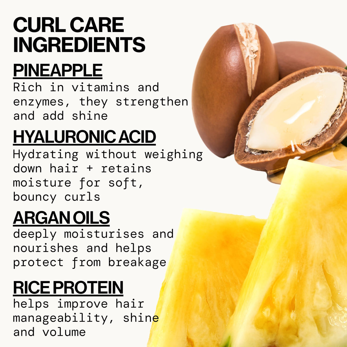 Pacifica Pineapple Curls before and after comparison improving curl definition