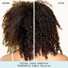 Pacifica Pineapple Curls in-shower use with product rinsing and defined curls