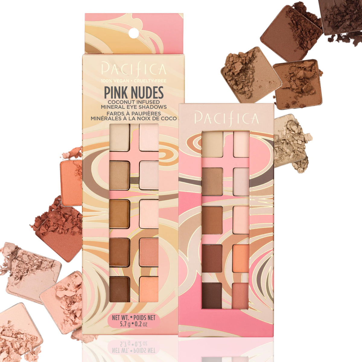 Pacifica front palette showing ten neutral pans and easy layout