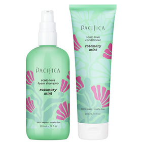 Pacifica front packaging showing rosemary mint set and calming benefit