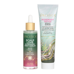 Pacifica front packaging showing Rosemary Mint Scalp Love Set for detox and refresh