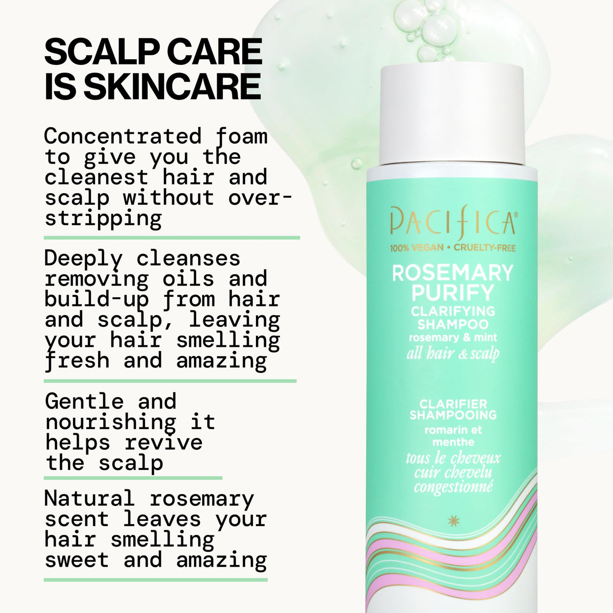 Pacifica conditioner cream close-up, showing moisturizing finish