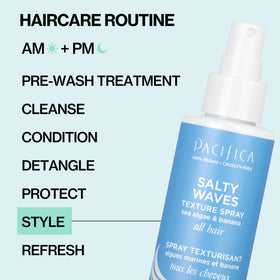 Sea algae and kelp ingredients used in Pacifica Salty Waves for mineral nourishment