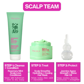 Pacifica Scalp Smoothie on bathroom shelf in lifestyle scene promoting daily use