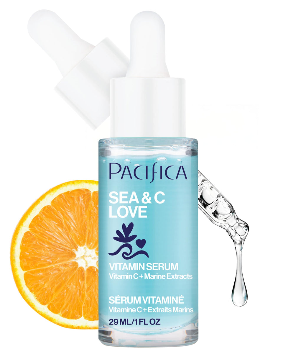 Pacifica front packaging showing bottle and label for brand visibility and clarity