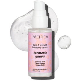 Pacifica serum front packaging showing slim bottle and benefits