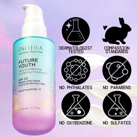 Pacifica sunscreen being applied to face showing quick absorption benefit