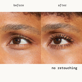 Pacifica Surf Lash applied on lashes showing length and definition benefit