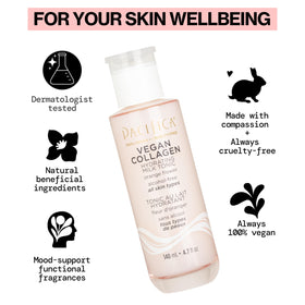Pacifica milky tonic texture close-up highlighting fast absorption and dewy finish
