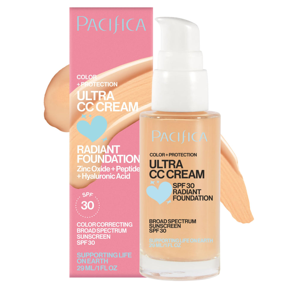 Pacifica Ultra CC Cream front packaging showing product and shade