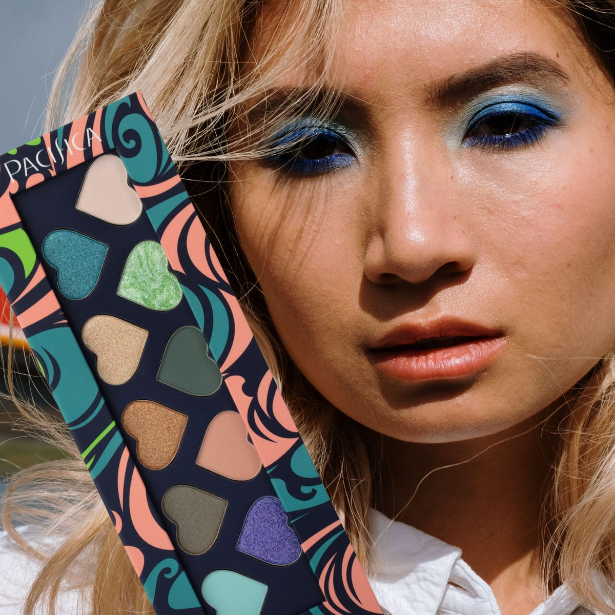Pacifica applied daytime eye look demonstrating wearable natural enhancement