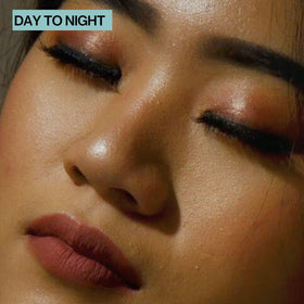Pacifica applied evening smokey eye highlighting buildable depth and drama