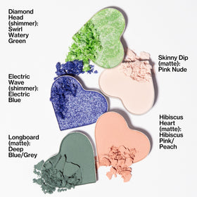Pacifica close-up matte pan showing smooth cocoa butter finish and blendability