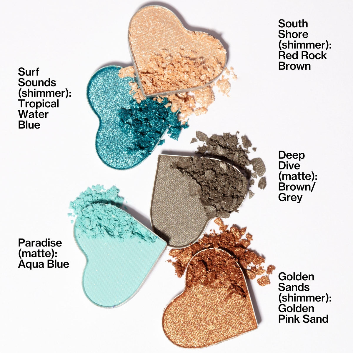 Pacifica metallic shade detail highlighting reflective payoff for lid brightness