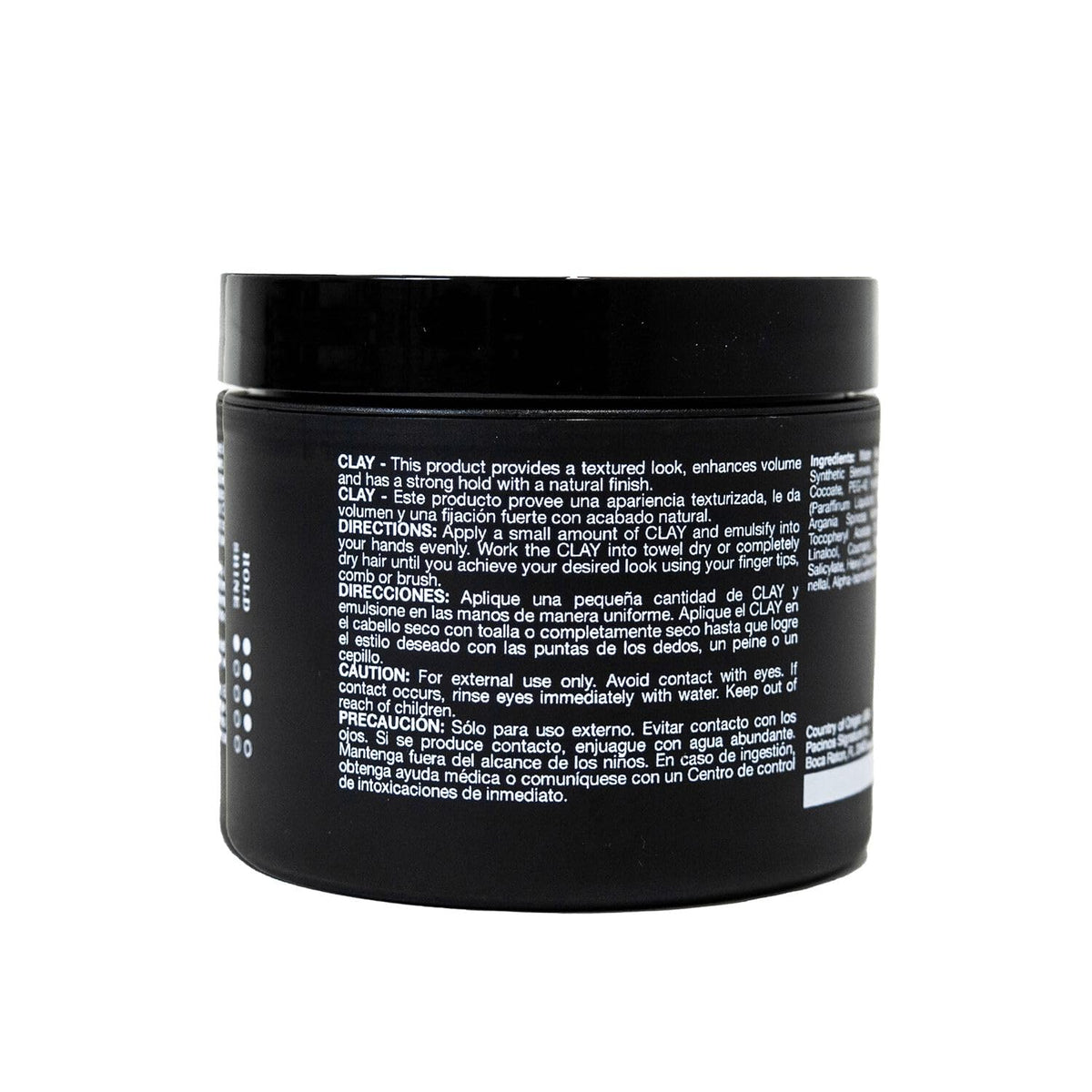 Label close-up on Pacinos jar showing product name and benefits
