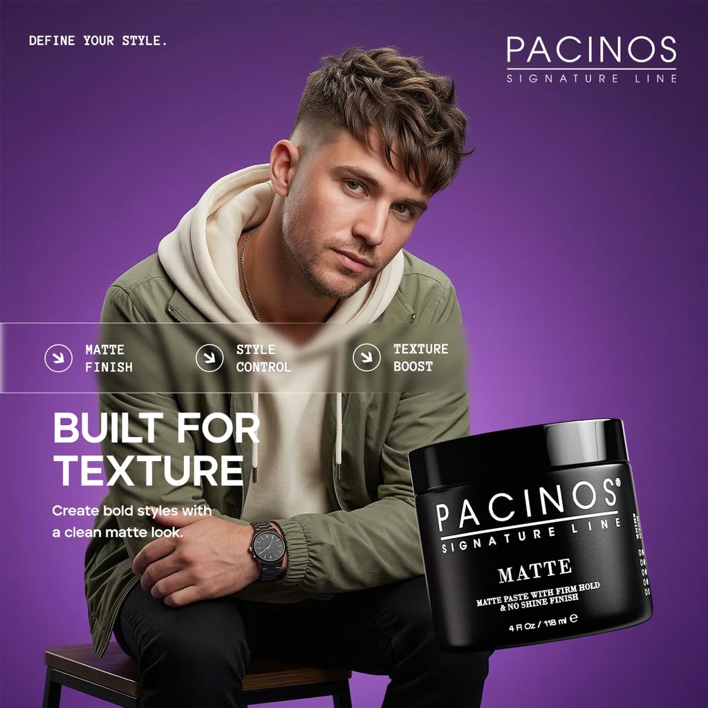 Models with straight, wavy, and curly hair styled using Pacinos