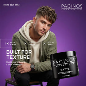 Models with straight, wavy, and curly hair styled using Pacinos