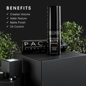 Pacinos powder texture close-up highlighting fine particles for grip