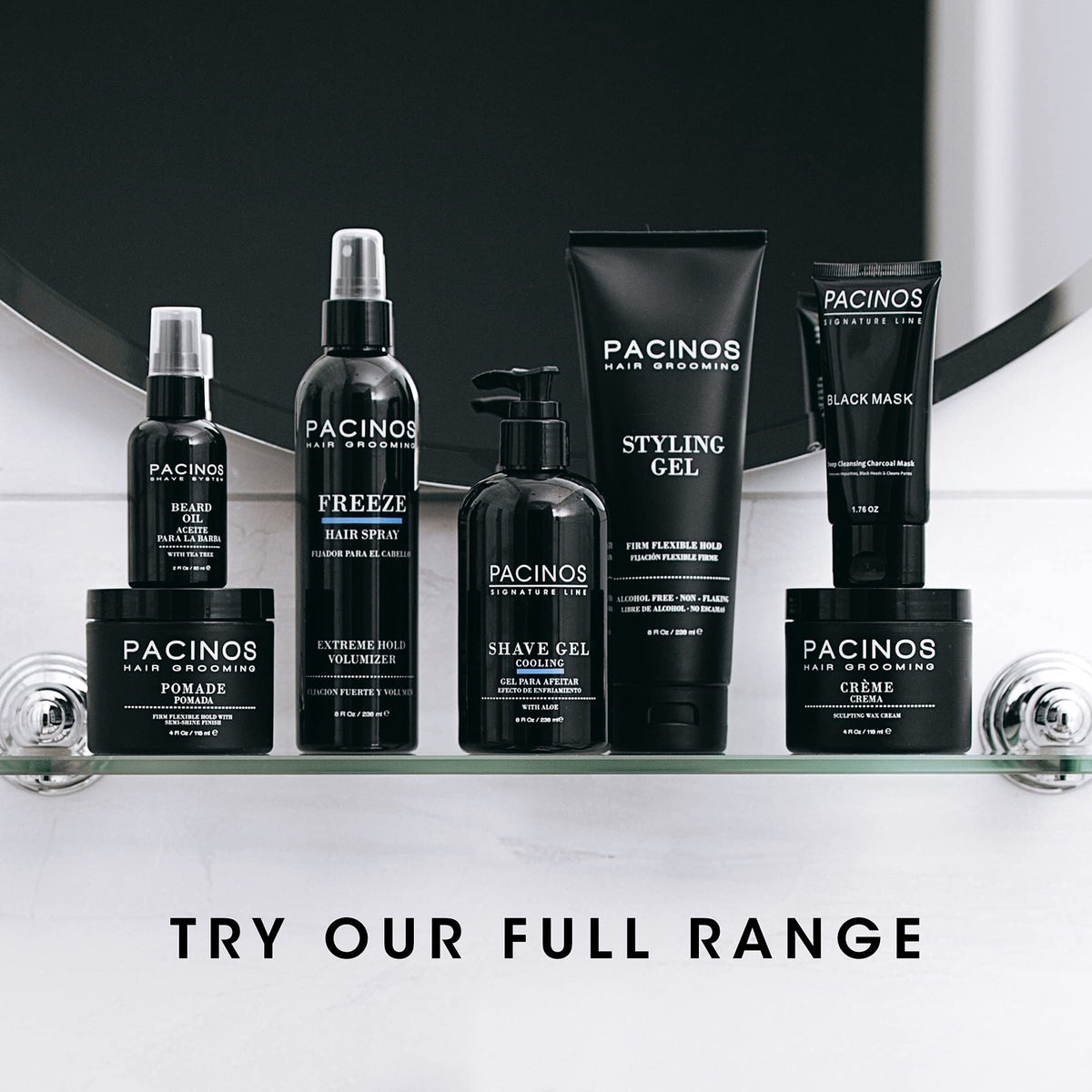 Pacinos shampoo rinse demonstrating easy washout and no heavy residue benefit