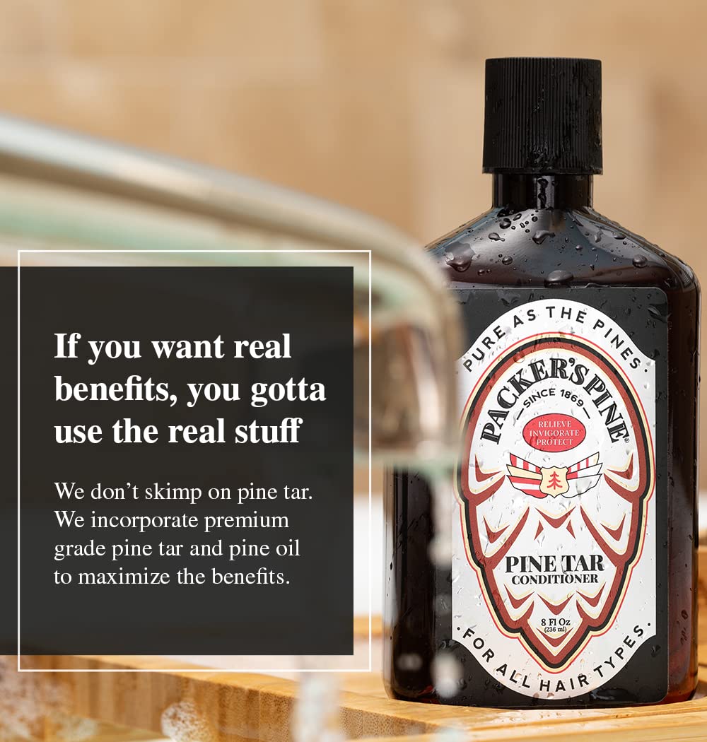 Packer's Pine conditioner pump close-up for easy dispensing benefit