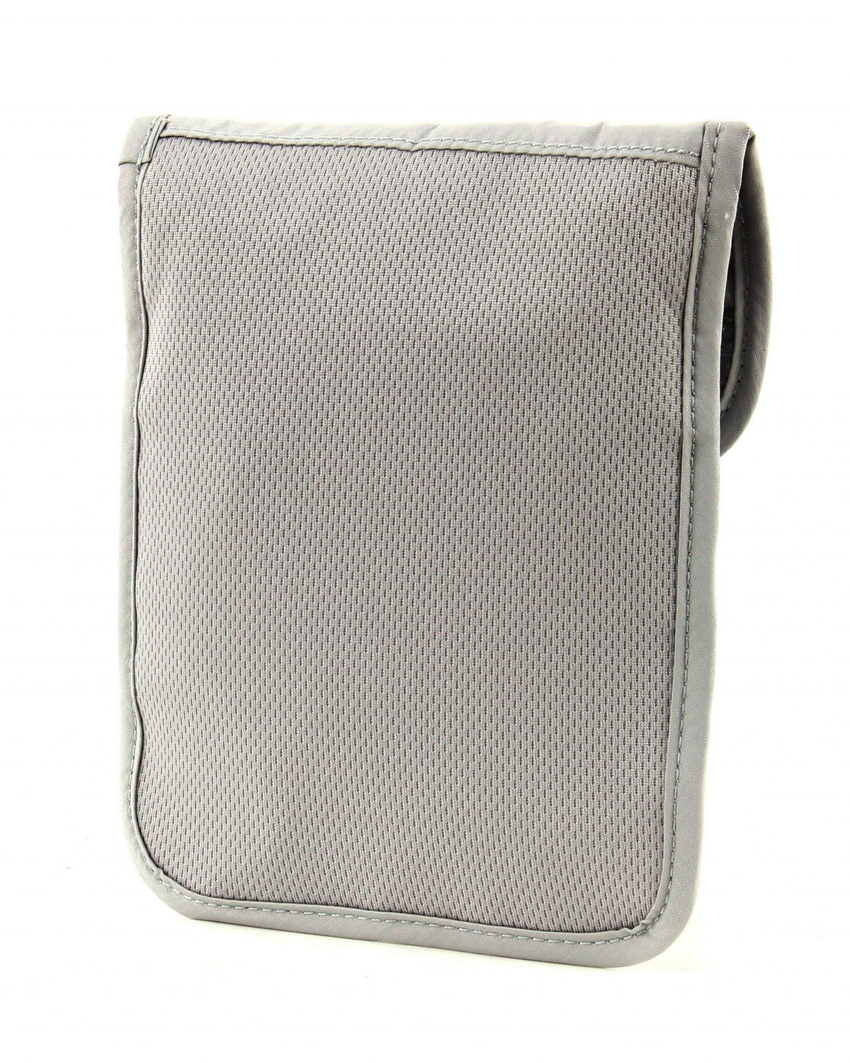 Pacsafe Coversafe X75 fabric close-up highlighting soft recycled polyester comfort and easy-care benefit