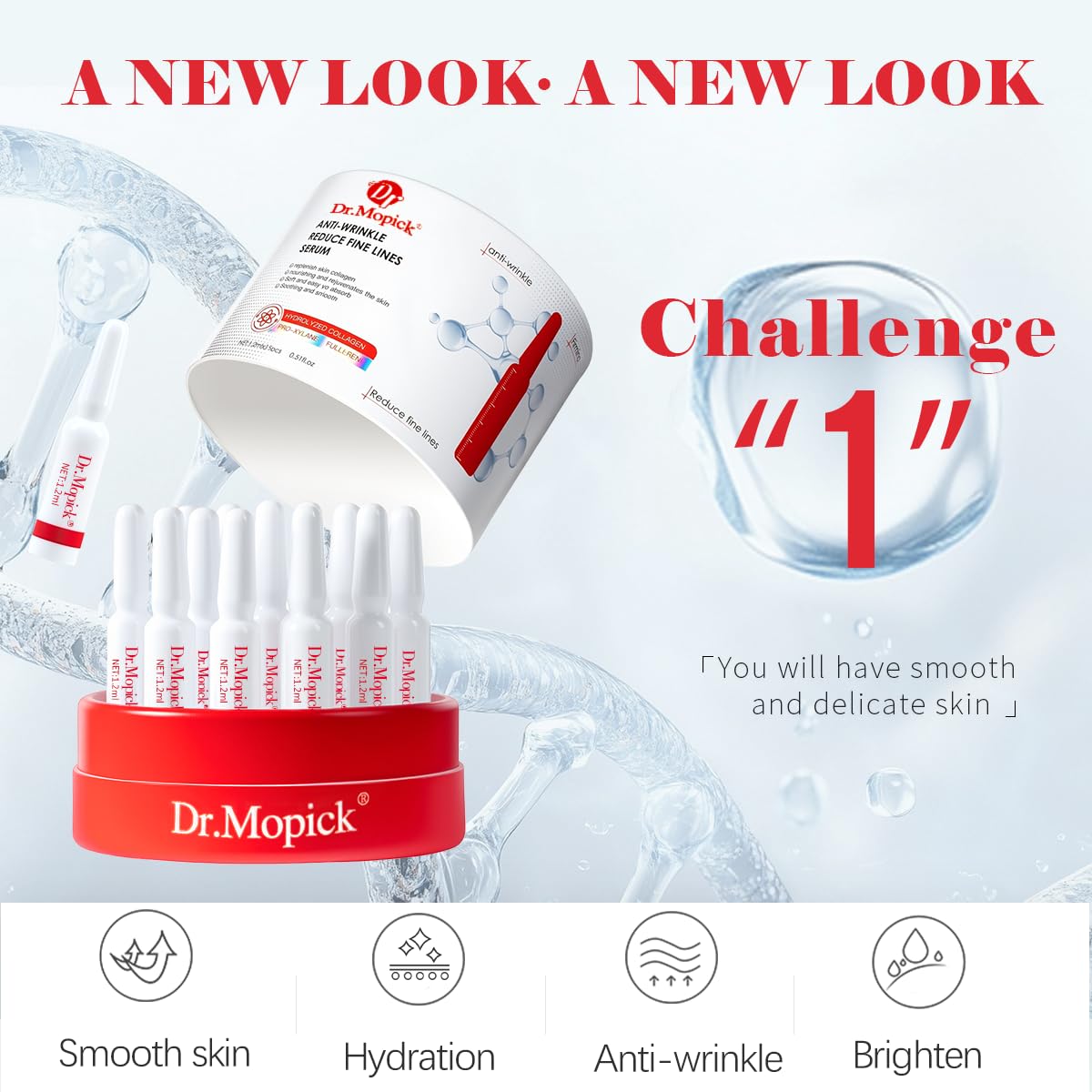 Padoro serum on hand showing small amount and coverage to communicate product economy