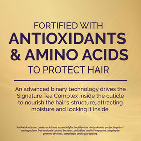 Pai-Shau applying serum to damp hair demonstrating smoothness and frizz control