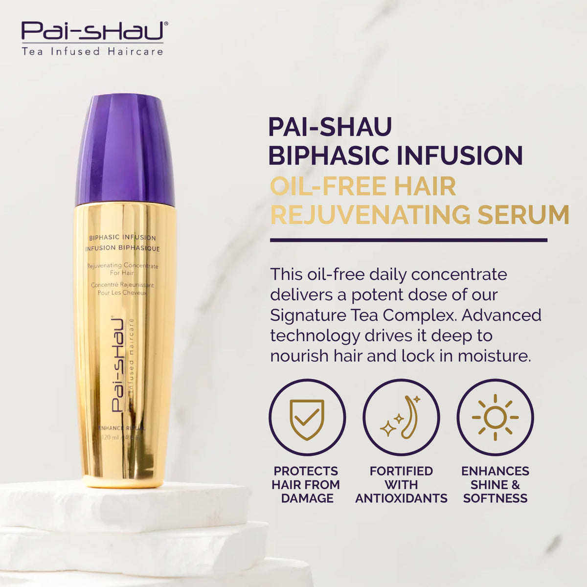 Pai-Shau close-up of bottle texture highlighting bottle design and grip benefit