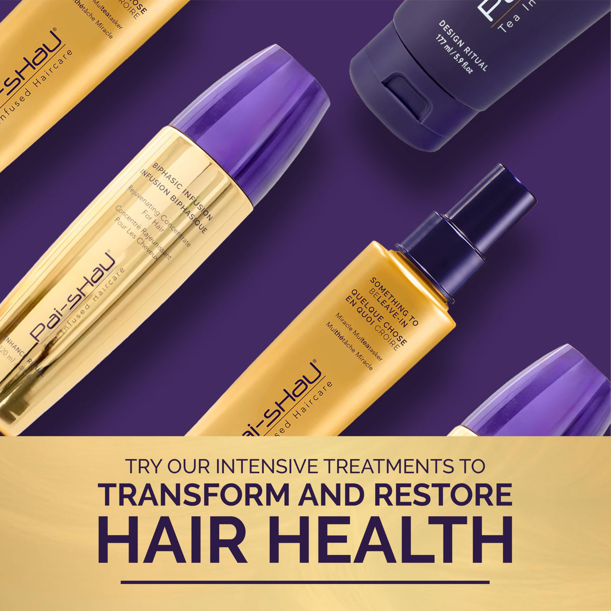 Pai-Shau product on bathroom shelf staged to show daily routine convenience