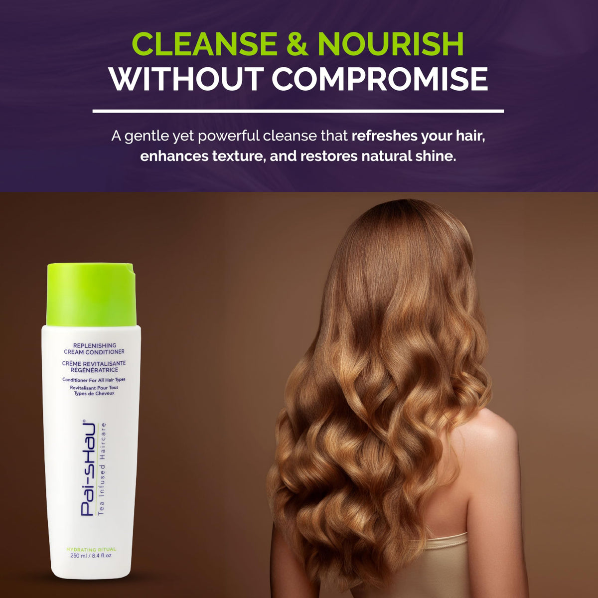 Pai-Shau two 250ml bottles in hand showing travel-friendly size