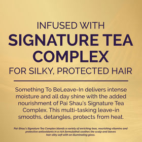 Pai-Shau spray being applied to damp hair for easier combing and protection