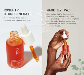 PAI SKINCARE single oil drop on skin showing conditioning and glow benefit