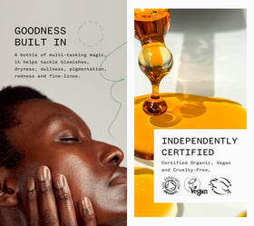 PAI SKINCARE applied on model for morning glow showing visible radiance benefit