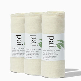 PAI SKINCARE front packaging showing three Twin Flyer cloths and benefits