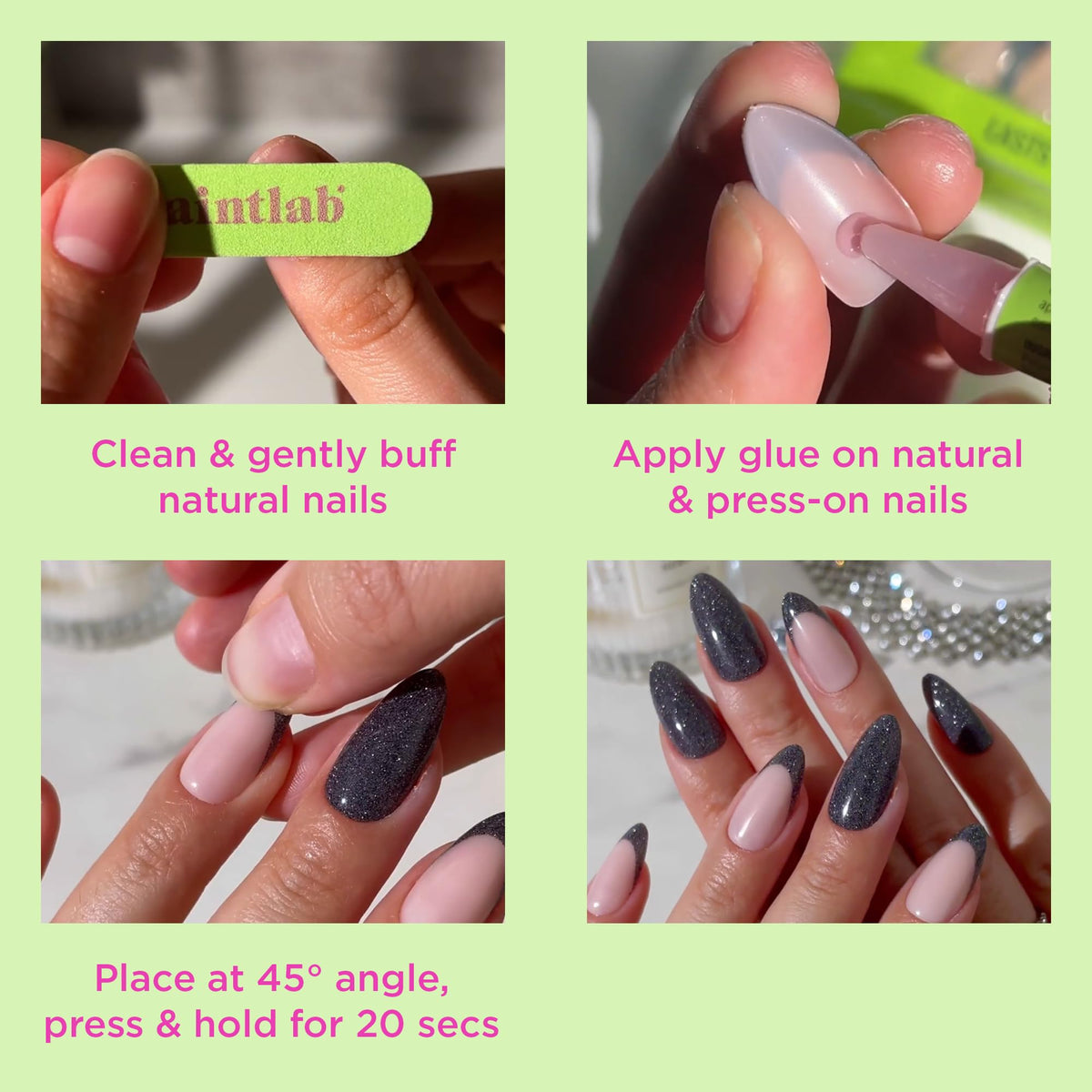 PaintLab texture close-up highlighting thin soft-gel construction and comfort