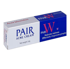 PAIR Acne Treatment Cream applied to a spot showing targeted blemish treatment