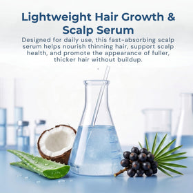 Paisle Botanics before and after comparison showing increased hair volume and fuller appearance
