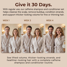 Paisle Botanics shampoo and conditioner duo placed in a shower scene for routine use