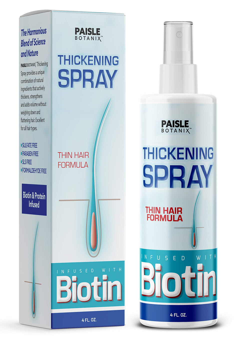 Paisle Botanics front packaging showing bottle and label benefits