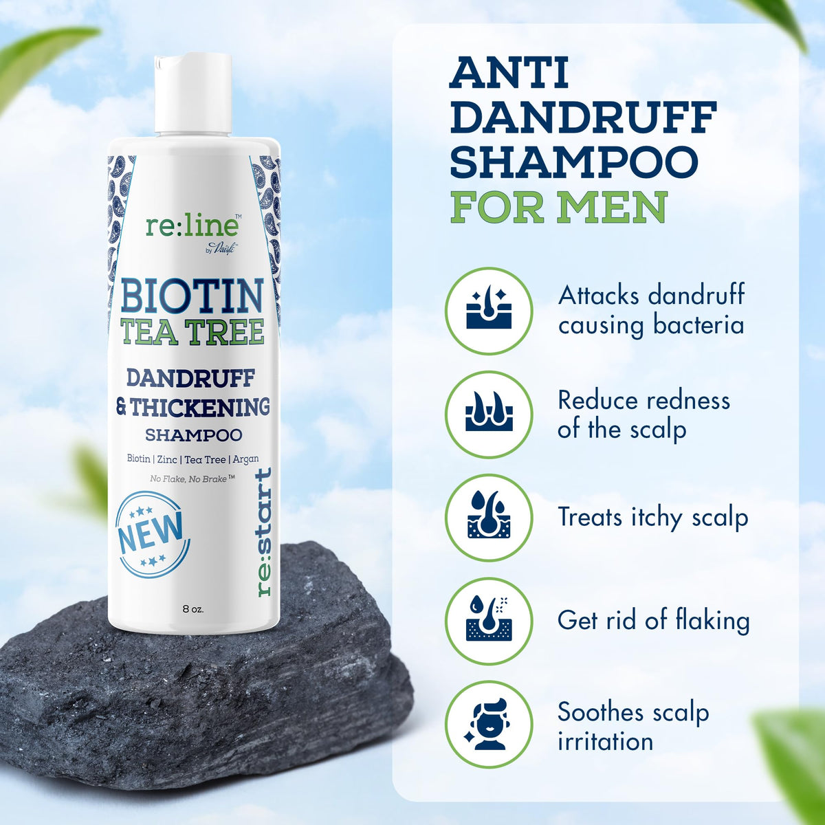 Paisle Botanics shampoo in use under shower showing scalp massage for fresher hair