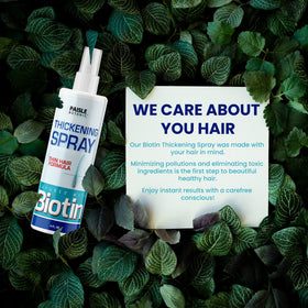 Paisle Botanics ingredients label highlighting biotin and botanical DHT blockers