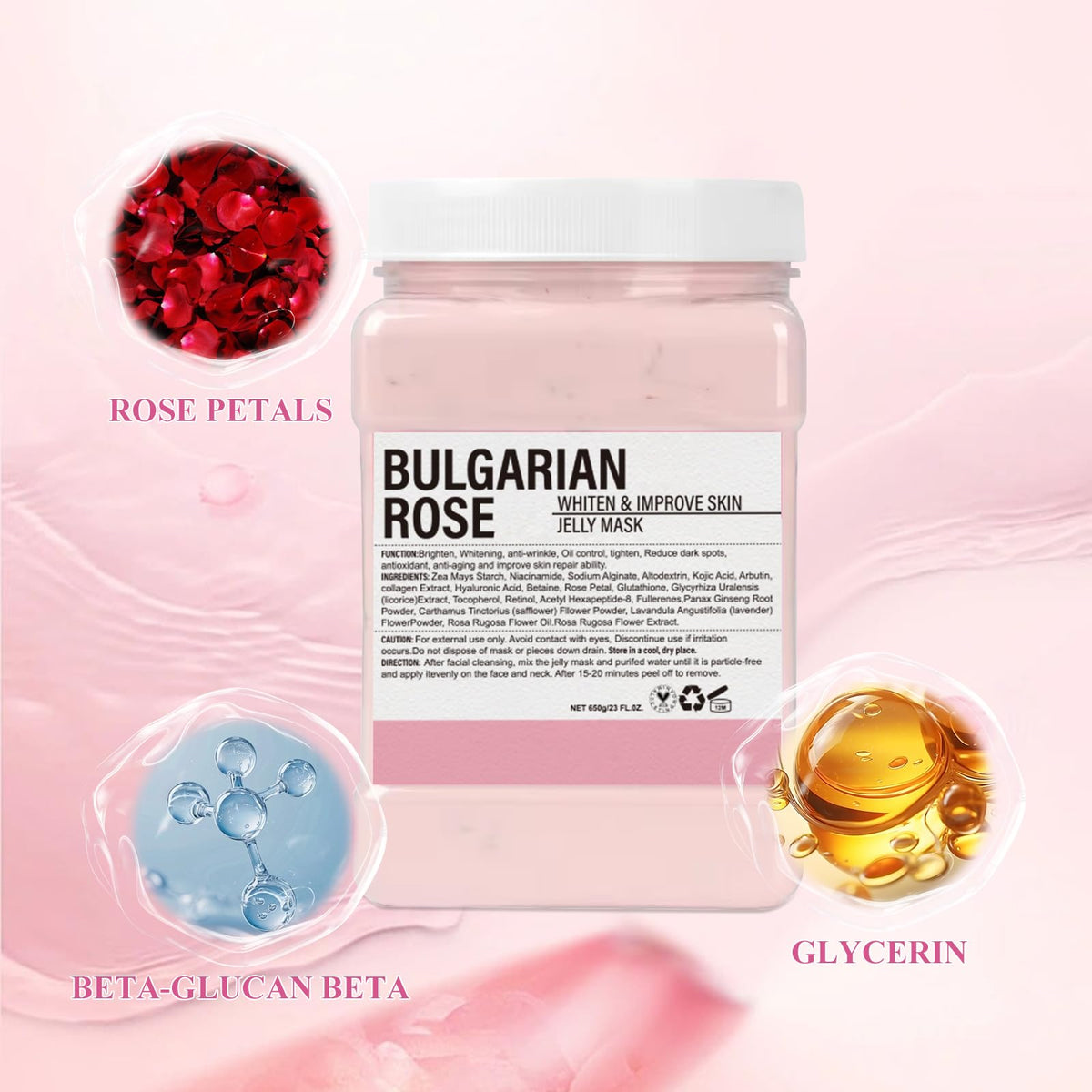 pakmee label and ingredients close-up showing natural alginate benefit