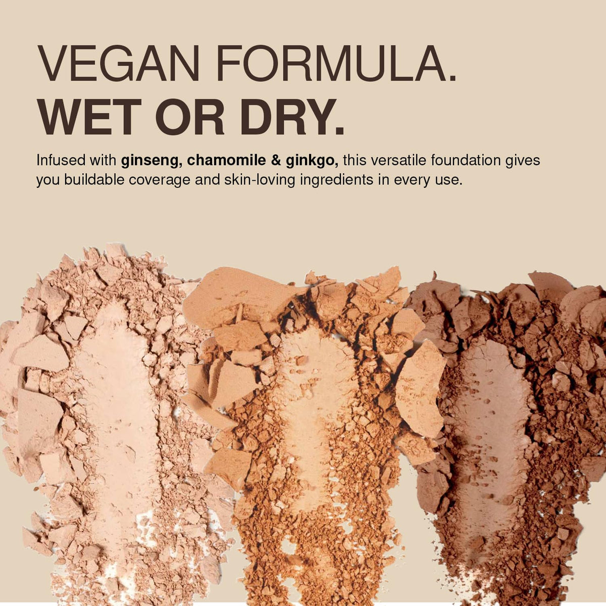 Palladio applying foundation dry for a light natural finish and quick refresh benefit