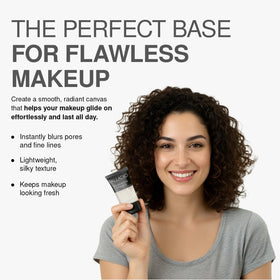 Palladio clear primer texture close-up highlighting velvety finish and smoothness